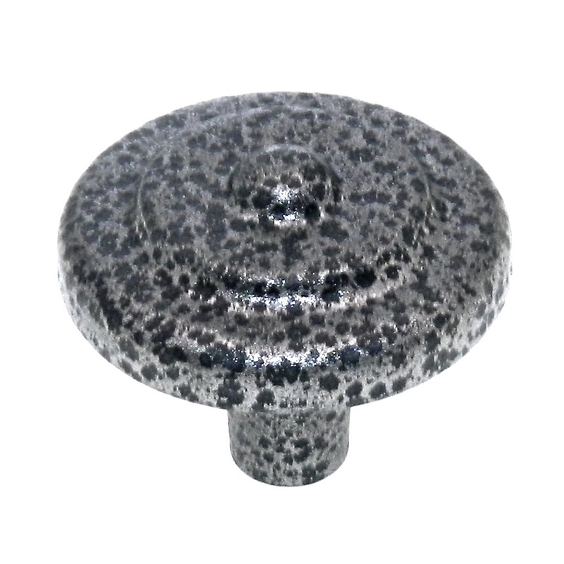 Amerock Classics Hammered Black 1 1/4 Round Cabinet Knob BP76297-HB