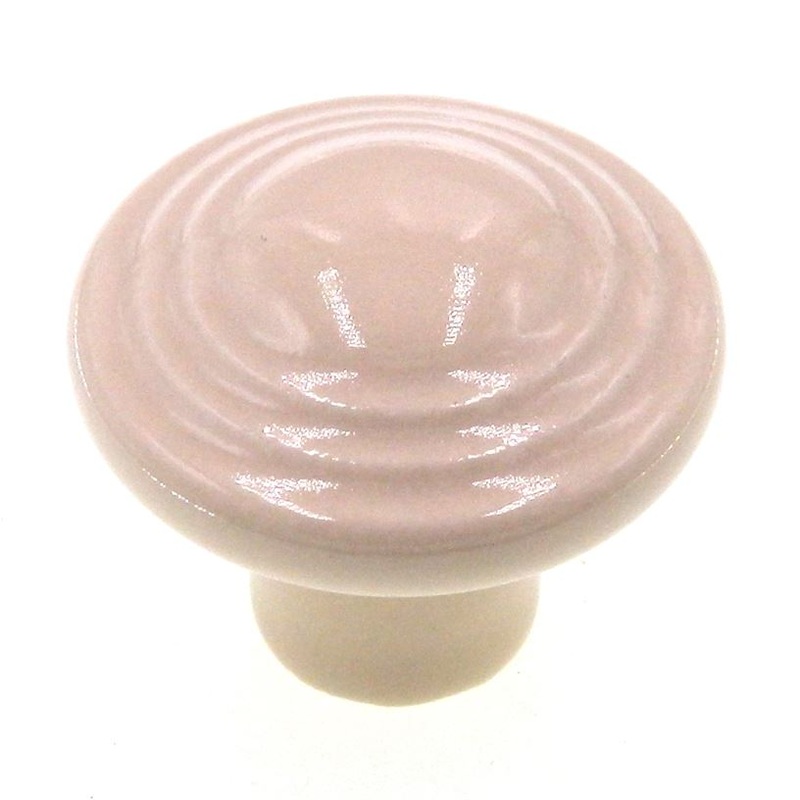 Amerock Colour Washed Ceramics Almond 1 3/8 Ringed Cabinet Knob BP1325-A