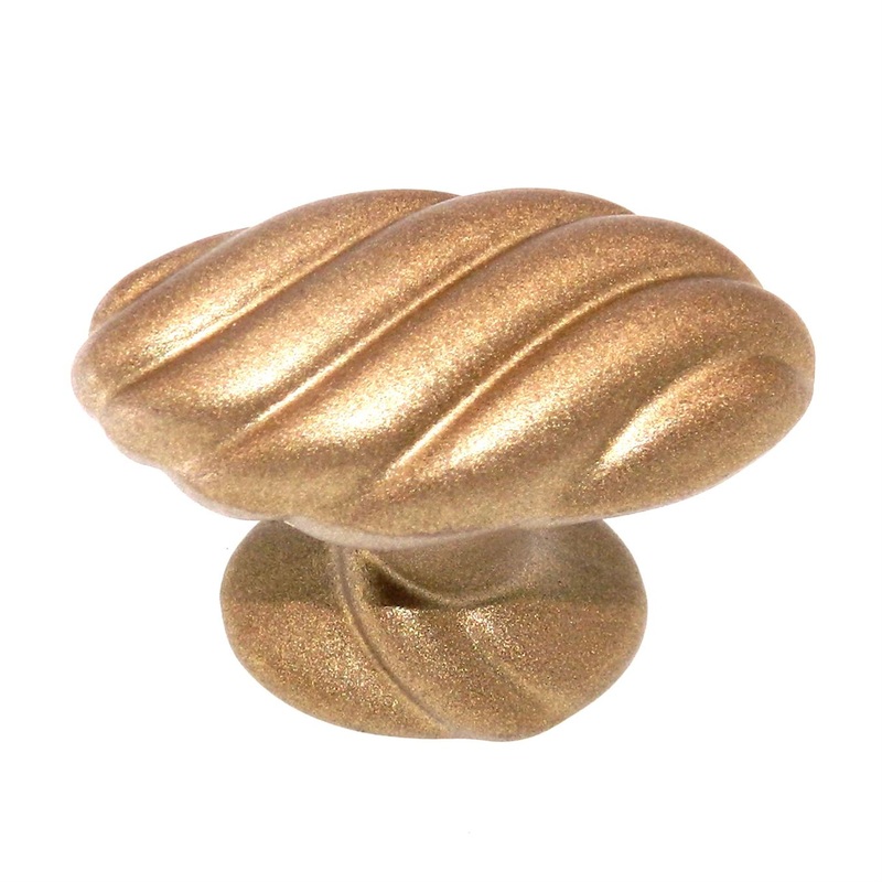 Amerock Expressions Satin Gold 1 1/2 Harmonious Twist Cabinet Knob BP1474-SG