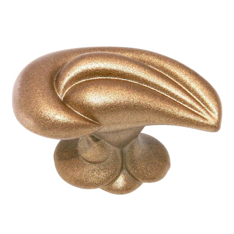 Amerock Expressions Satin Gold 1 11/16 Bold Swirl Cabinet Knob BP1476-SG