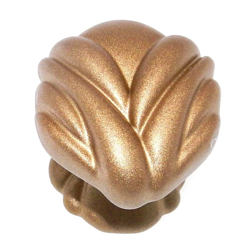 Amerock Expressions Satin Gold 1 3/8 Delicate Flowing Cabinet Knob BP1475-SG