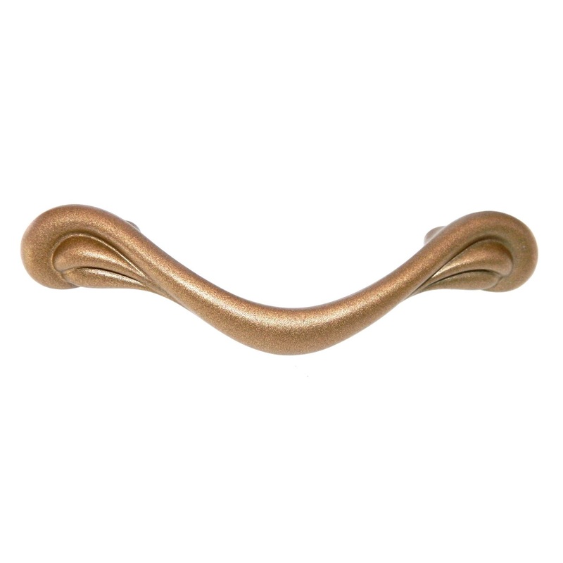 Amerock Expressions Satin Gold 3, 3 3/4 (96mm) Ctr. Drawer Drop Pull BP1478-SG