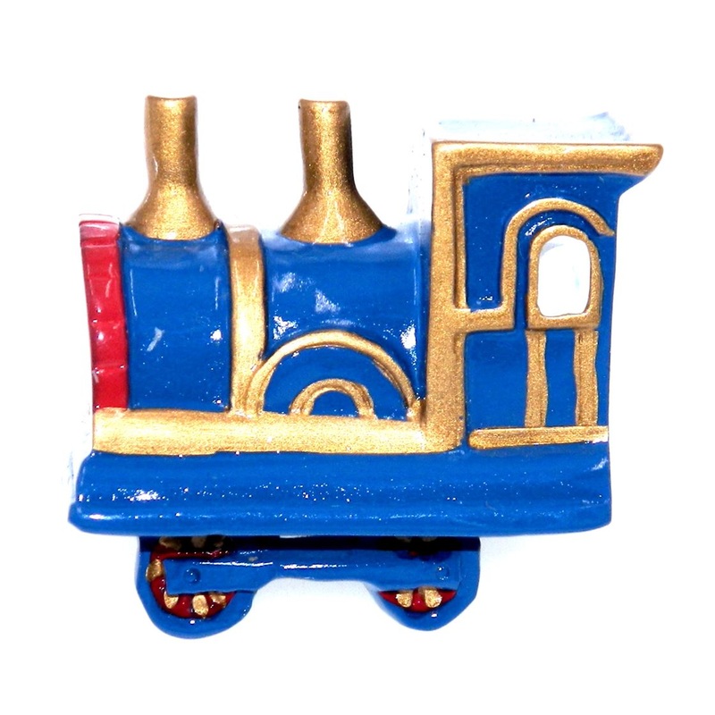 Amerock Funzie’Z Hand Painted 1 3/4 Blue Train Cabinet Knob BP9374-HP