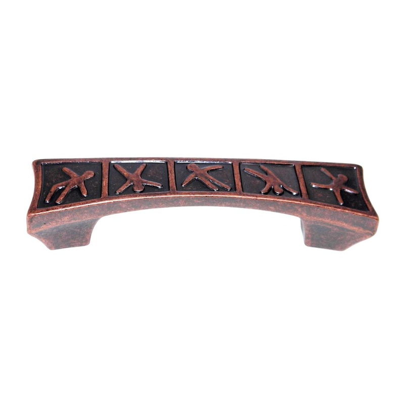 Amerock Motif’Z Poser Weathered Copper 3 Ctr. Cabinet Bar Pull Handle BP4445-WC