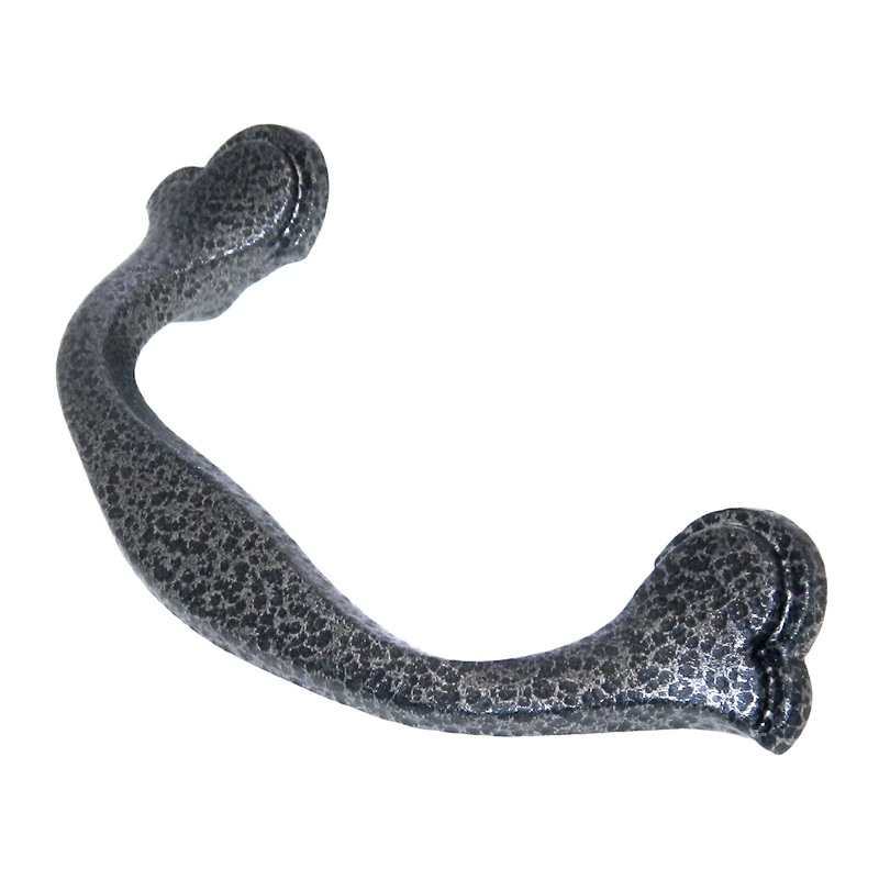 Amerock Rustic Finishes Hammered Black 3 Ctr Drawer Drop Pull Handle BP76296-HB