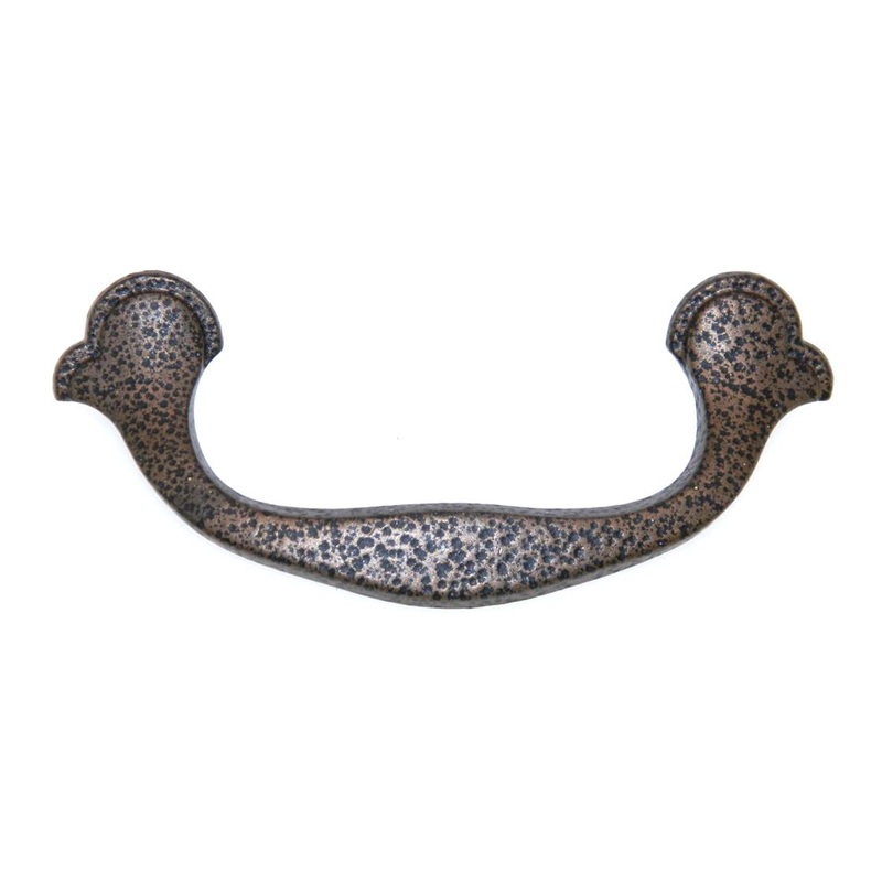Amerock Rustic Finishes Hammered Bronze 3 Ctr. Drawer Drop Pull BP76296-HBZ