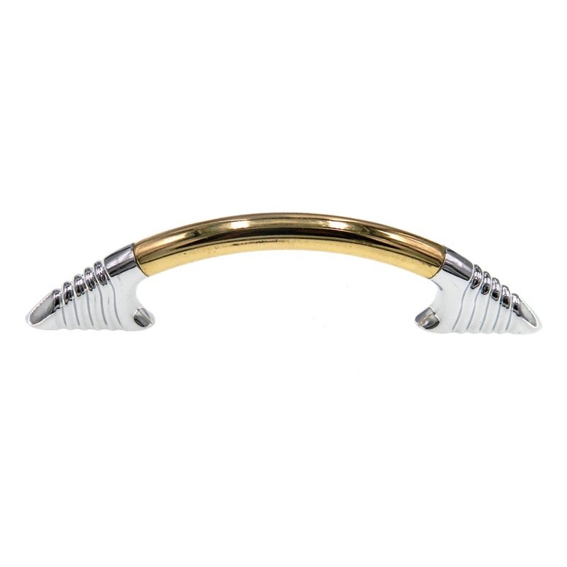 Amerock Solid Brass Chrome 3 3/4 (96mm) Ctr Cabinet Arch Pull Handle BP4269-326