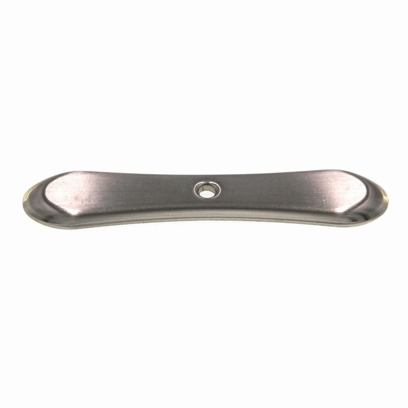 Amerock Sterling Nickel 3 3/4 Oblong Cabinet Knob Backplate BP1305-G9