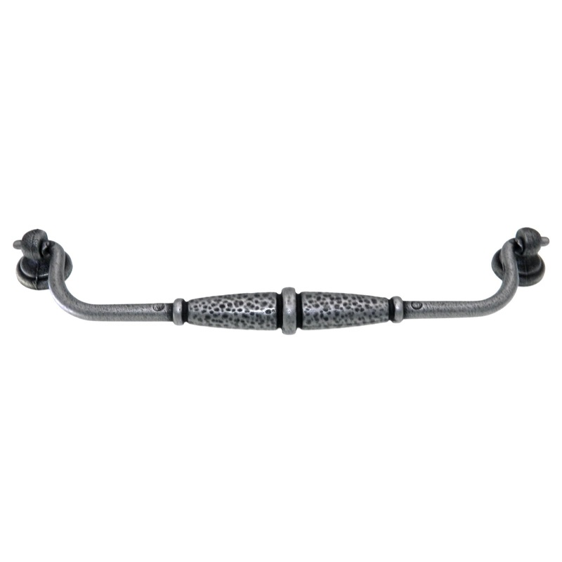 Amerock Village Rustic Iron 8 13/16 (224mm) Ctr. Hammered Bail Pull BP19304-RIN