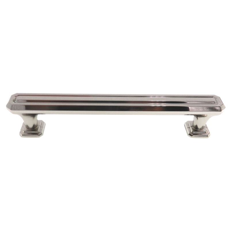Amerock Wells Nickel 6 1/4 (160mm) Ctr. Cabinet Bar Pull Handle BP36550-PN