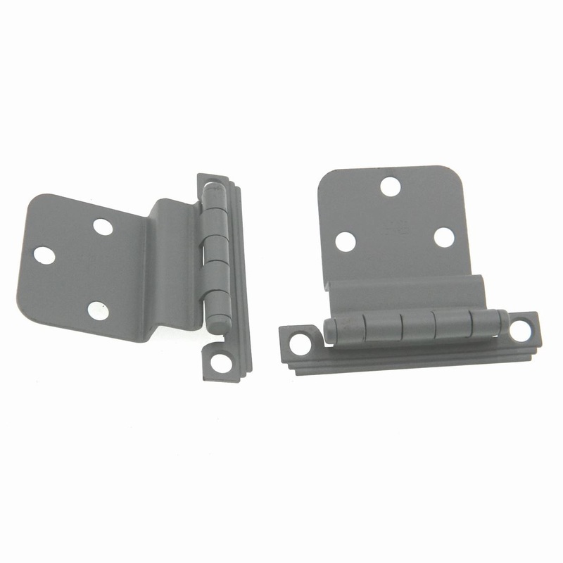 Pair of Stanley Art Deco Prime Coat 3/8 Inset Face Mount Hinges 1530-P