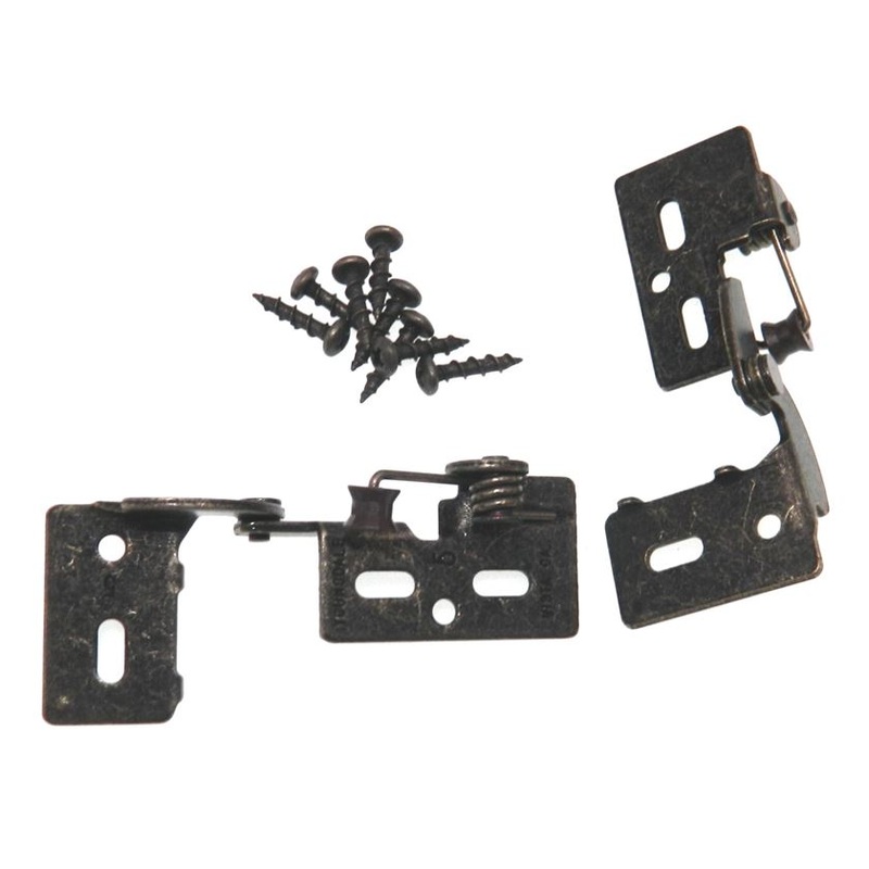 Replace Amerock BP2605 Antique Brass Knife Pivot Cabinet Hinges 1/4 Overlay Youngdale #5