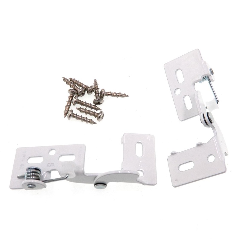 Replace Amerock BP2605 White Knife Pivot Cabinet Hinges 1/4 Overlay Youngdale #5