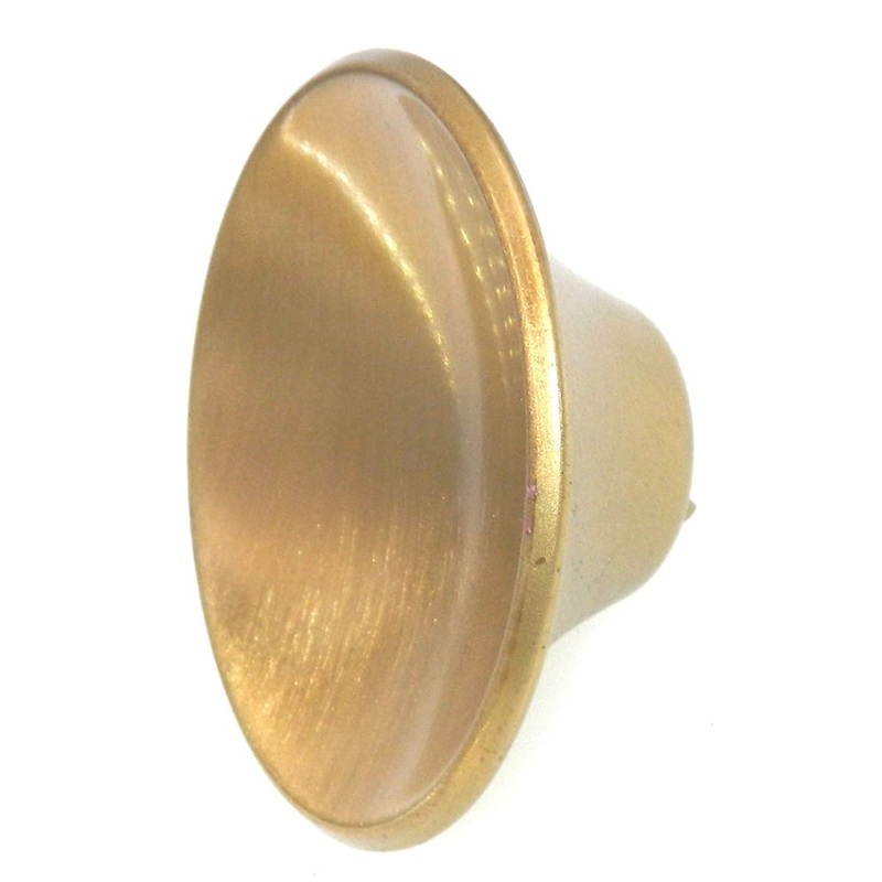Vintage Amerock Concave Dull Brass 2 Round Cabinet Knob A595-4