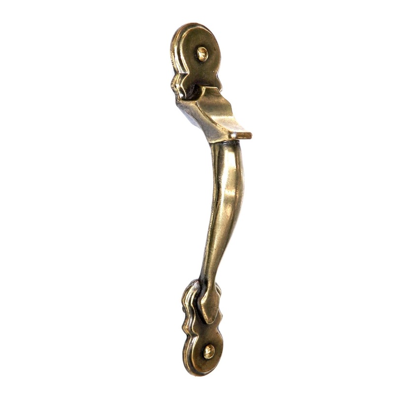 Vintage National Lock Company 3 Ctr. French Gilt Pitcher Cabinet Pull 6210-5A