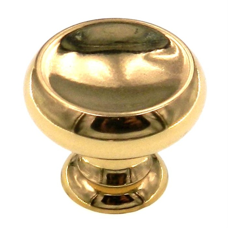 Amerock Advantage Solid Brass 1 1/4 Concave Cabinet Knob BP4237-B