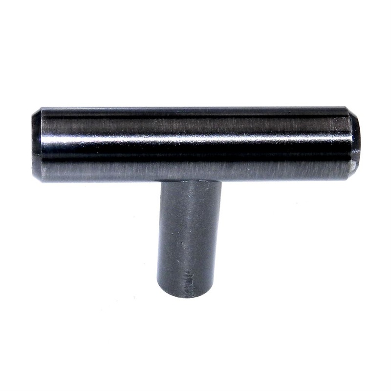 Amerock Allison Gunmetal 2 Smooth T-Bar Cabinet Knob BP19009-GM