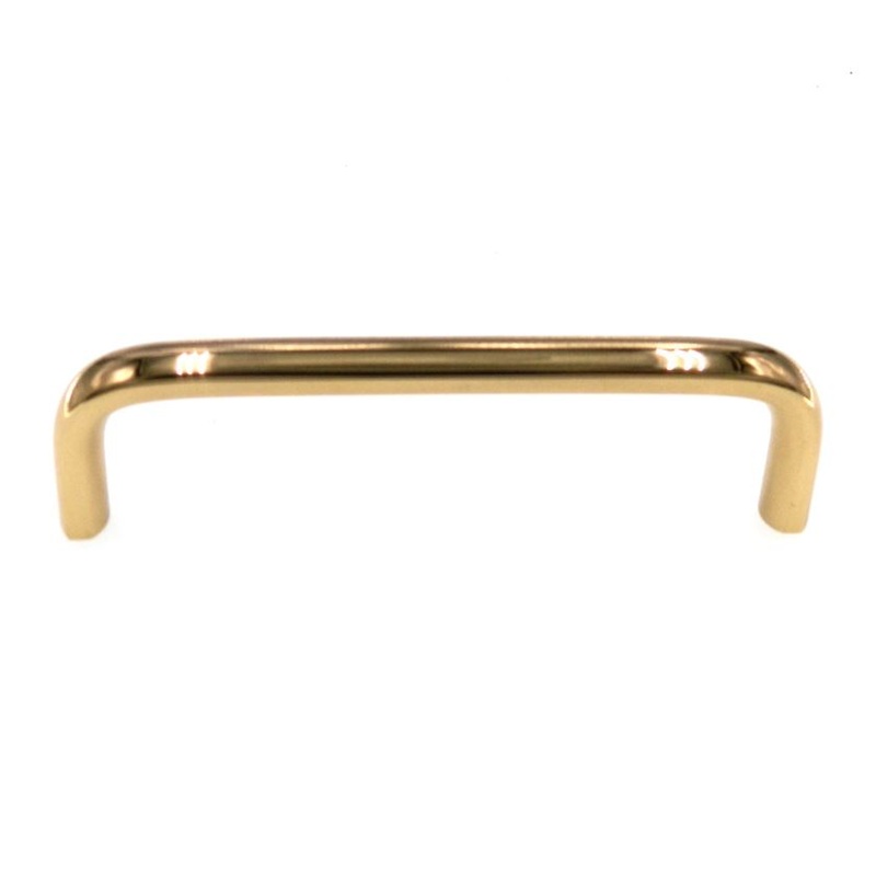Amerock European Designs Solid Brass 3 3/4 (96mm) Ctr. Cabinet Handle BP4263-B
