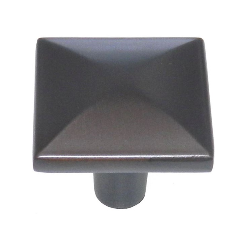 Amerock Extensity Caramel Bronze 1 1/8 Pyramid Square Cabinet Knob BP29370-CBZ