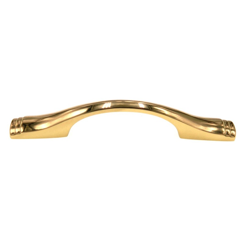 Amerock Heritage Solid Brass 3 Ctr. Cabinet Arch Pull Handle BP2373-B