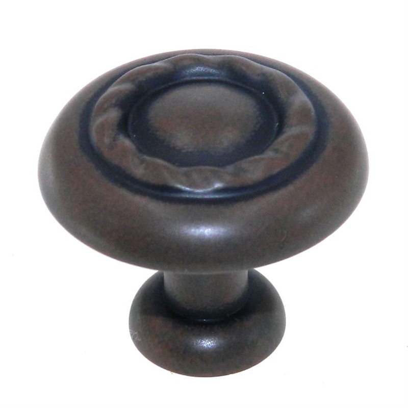 Amerock Inspirations Antique Rust 1 1/4 Rope Design Cabinet Knob BP1585ART