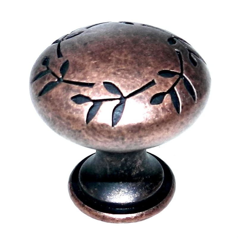 Amerock Nature’s Splendor Rustic Bronze 1 3/8 Leaf Cabinet Knob BP1581RBZ