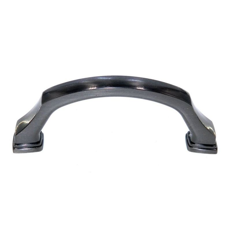Amerock Revitalize Gunmetal 3 Ctr. Cabinet Arch Pull Handle BP55343-GM