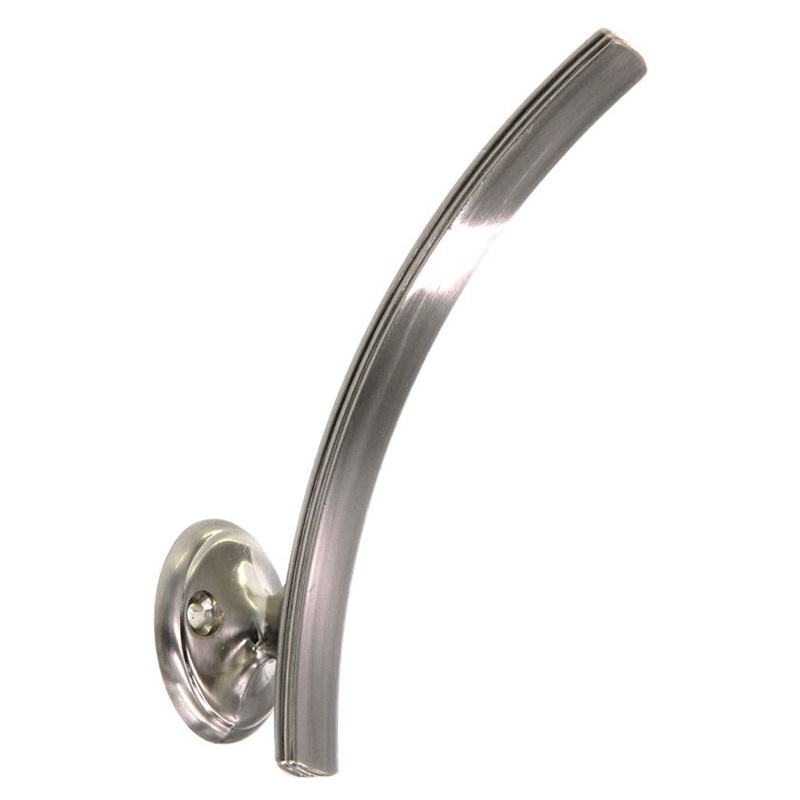 Belwith American Diner Satin Nickel 4 1/2 1 Prong Wall Hook Coat Hook P2145-SN