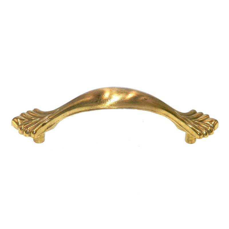 Belwith Eclipse Satin Brass 3 Ctr Cabinet Arch Pull Handle P347-SB