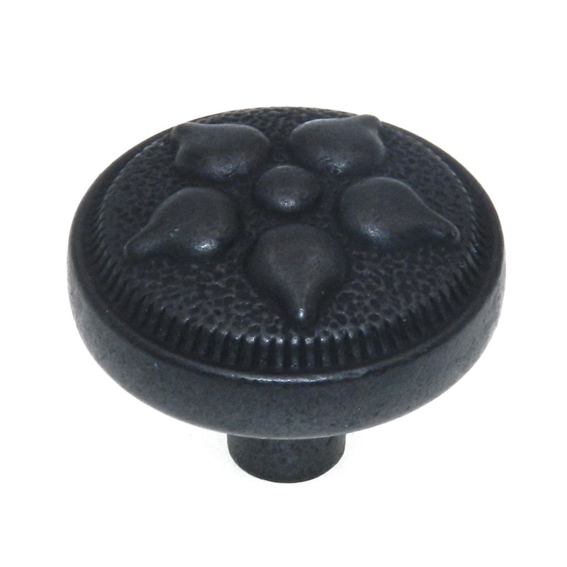 Belwith Keeler Spanish Gothic Black Mist Antique 1 3/8 Cabinet Knob P3024-BMA
