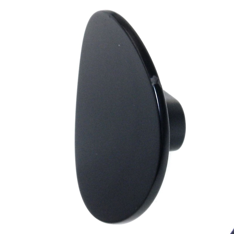 Belwith Keeler Vale Matte Black 3 Curved Round Cabinet Knob B076527-MB