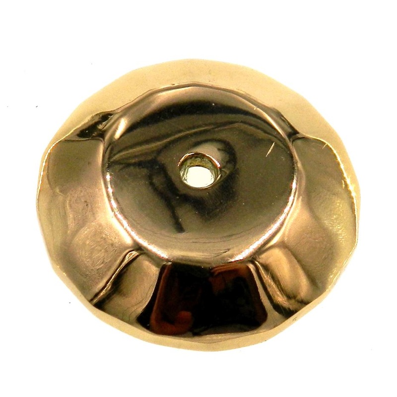 Belwith Solid Brass Ultra Brass 1 1/2 Cabinet Knob Backplate P39-UB