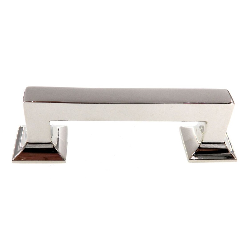 Belwith Studio Polished Nickel 3 Ctr Cabinet Bar Pull Handle P3010-14