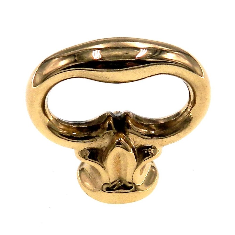 FKI Hardware Manor House Solid Brass 1 1/8 Mock Key Furniture Knob Q54