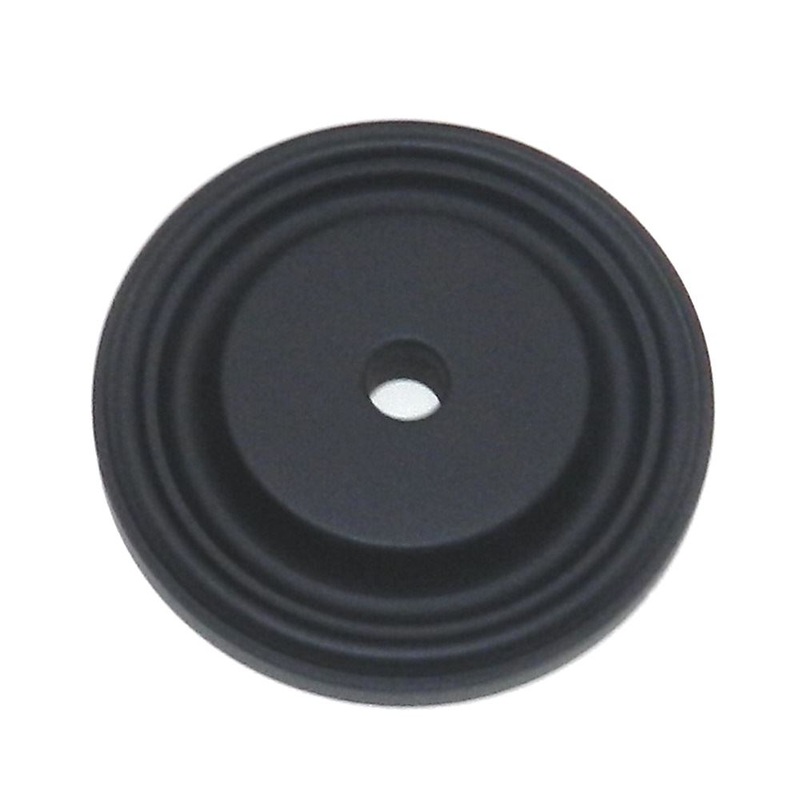 FKI Hardware Period Brass Wrought Iron Black 1 1/2 Cabinet Knob Backplate K737