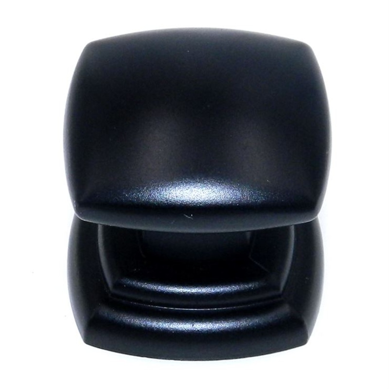 Hickory Hardware Corinth Matte Black 1 1/4 Square Cabinet Knob P3181-MB