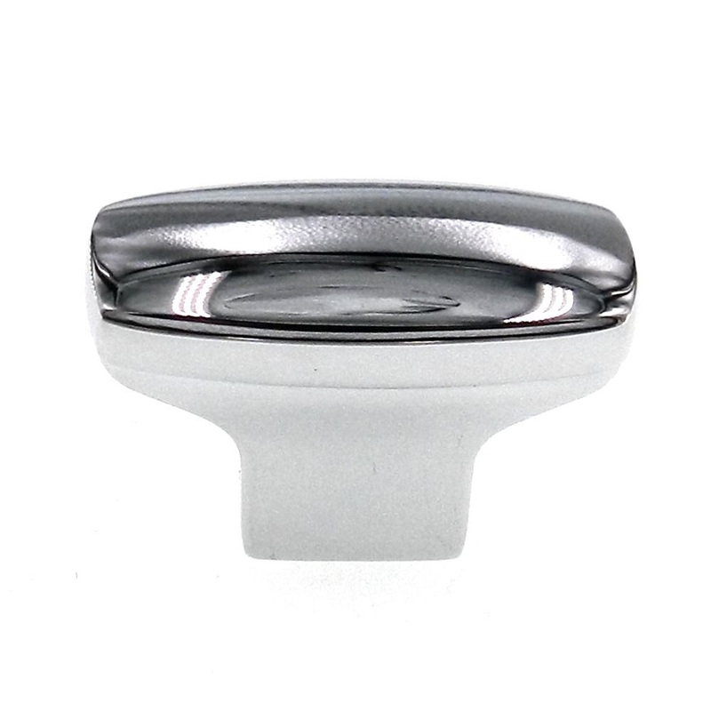 Hickory Hardware Cottage Chrome 1 7/16 Rectangle Cabinet Knob P208-26