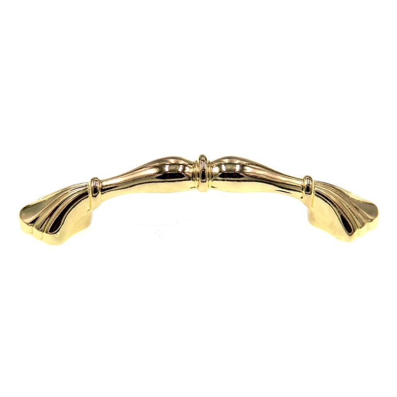 Hickory Hardware Eclipse Ultra Brass 3 Ctr Cabinet Arch Pull Handle P343-UB