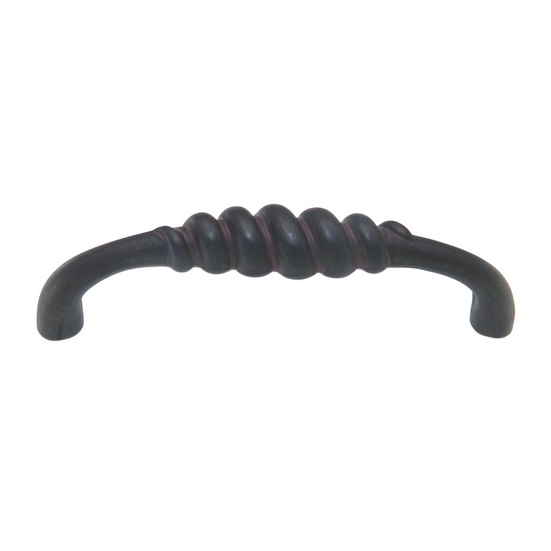 Hickory Hardware Manchester Rustic Iron 3 3/4 (96mm) Ctr Cabinet Pull P2023-RI
