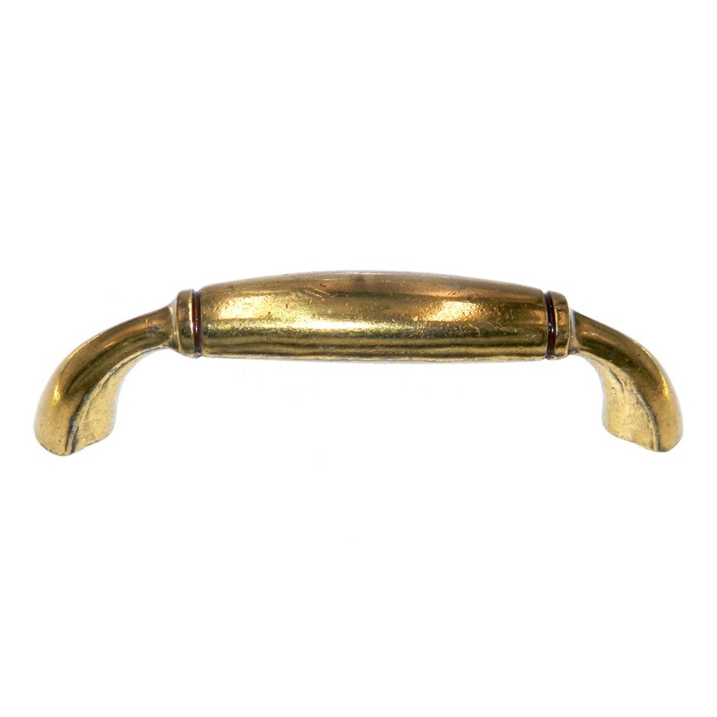 Hickory Hardware Manor House Brass 3 Ctr Cabinet Arch Pull Handle P351-LP