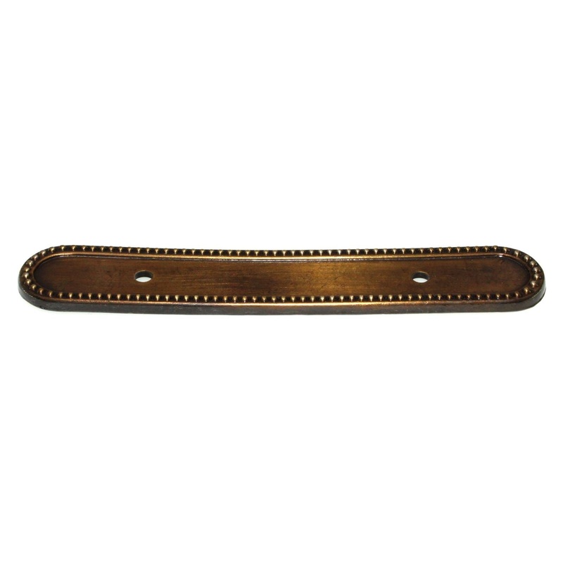 Amerock Allison Antique Brass Backplate For 3 Ctr. Cabinet Pull Handle 989ABS