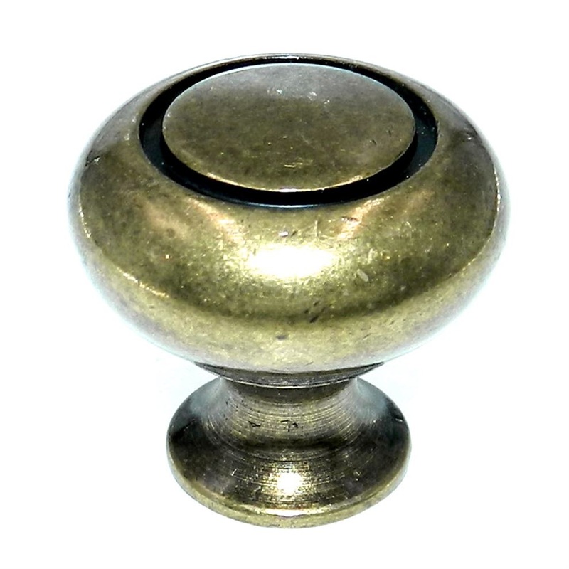 Amerock Allison Burnished Brass 1 1/4 Round Cabinet Knob BP53011-BB