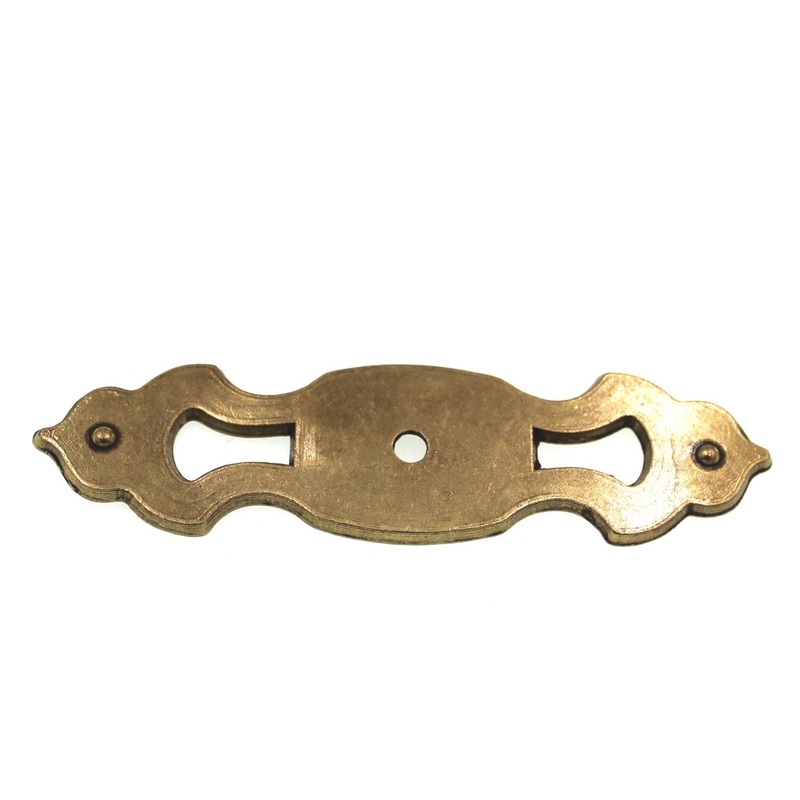 Amerock Allison Light Brass 3 7/8 Oblong Cabinet Knob Backplate 849LB