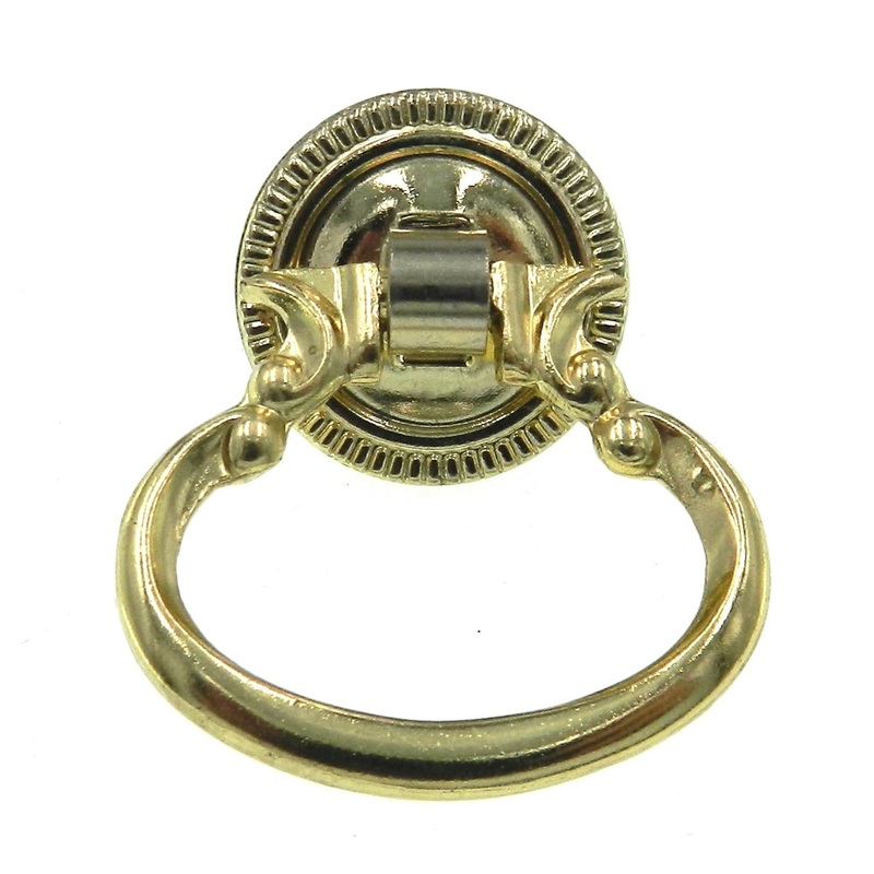Amerock Allison Polished Brass 1 3/4 Ring Pull Cabinet Knob BP886-3