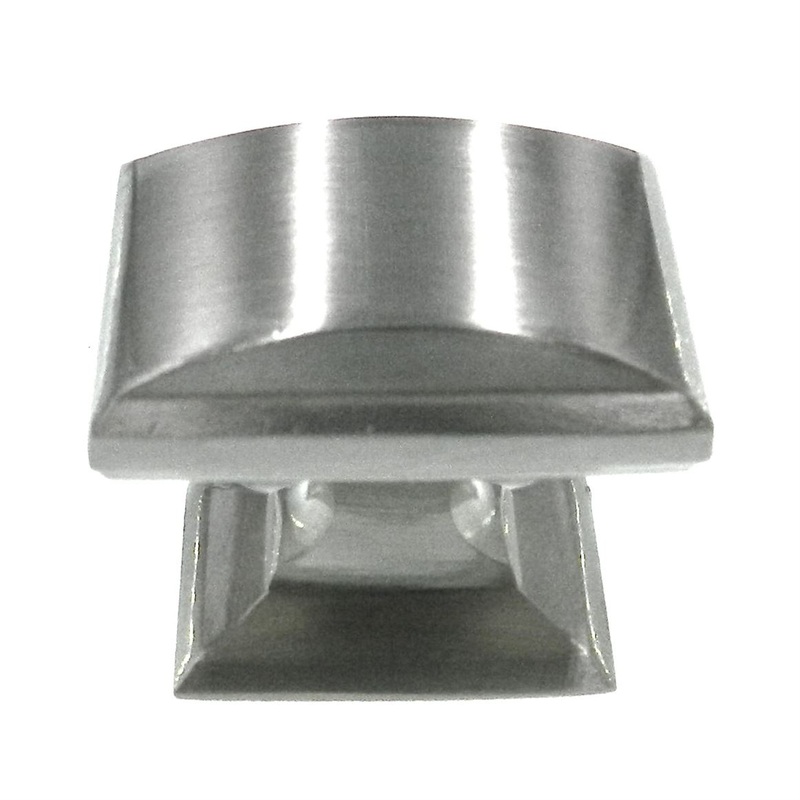 Amerock Candler Satin Nickel 1 1/4 Square Cabinet Knob BP29340-G10