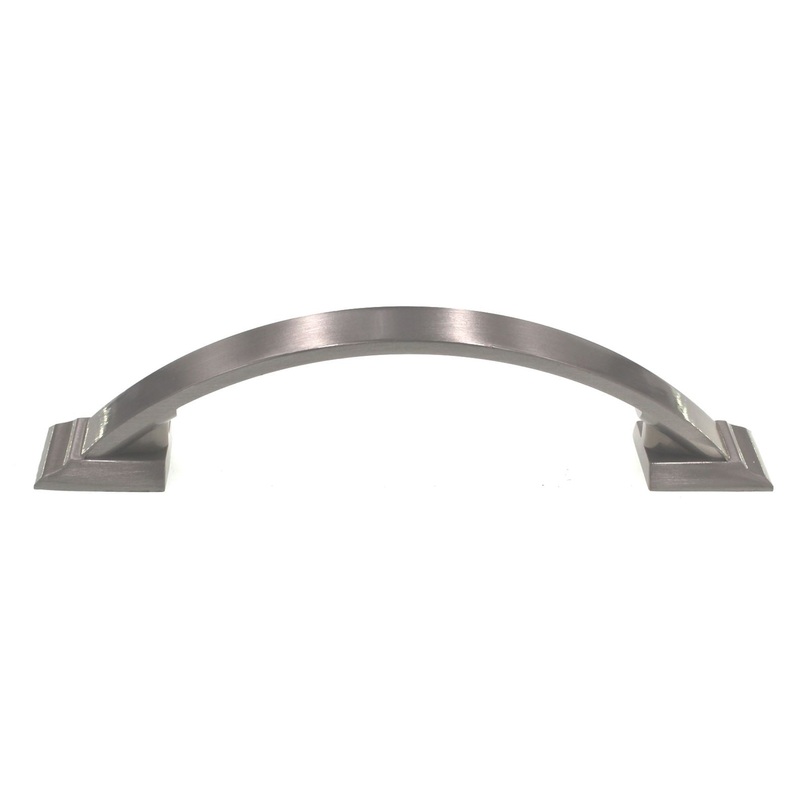 Amerock Candler Satin Nickel 3 3/4 (96mm) Ctr. Cabinet Arch Pull BP29355G10
