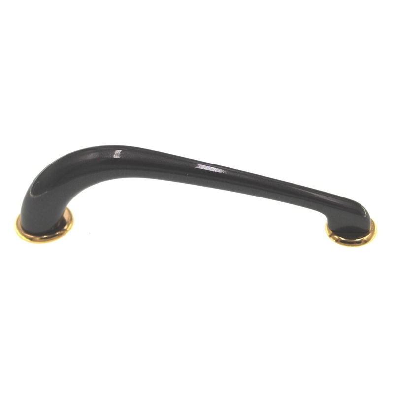 Amerock European Designs Black 3 Ctr. Cabinet Arch Pull Handle BP4270-BK