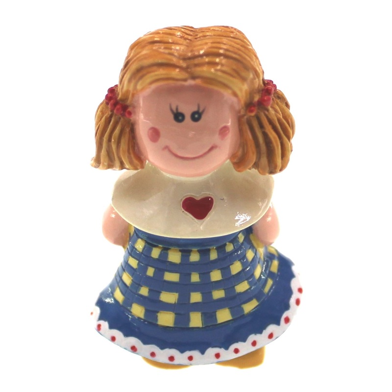 Amerock Funzie’Z Kid’Z Hand Painted 1 15/16 Girl Doll Cabinet Knob BP9378-HP