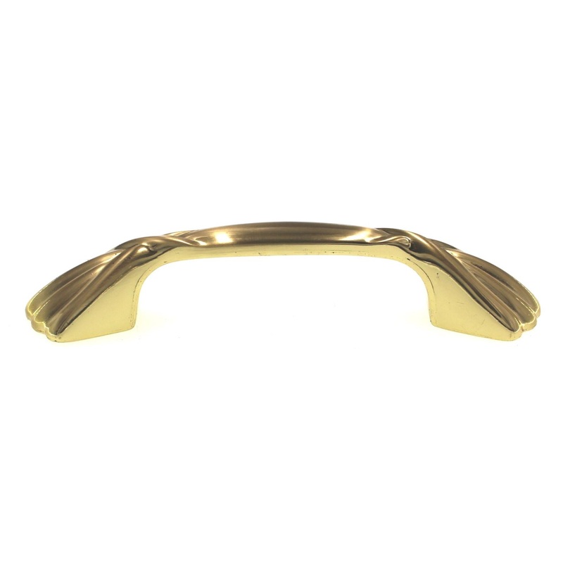 Amerock Heritage Brushed Brass 3 Ctr. Cabinet Arch Pull Handle BP2377O74