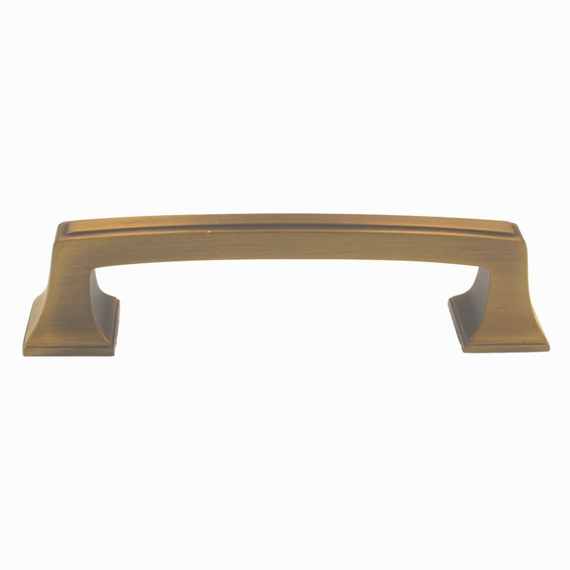 Amerock Mulholland Gilded Bronze 3 3/4 (96mm) Ctr. Cabinet Arch Pull BP53031GB
